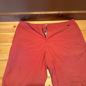 Travis Mathew Red Men's Flat Front Shorts